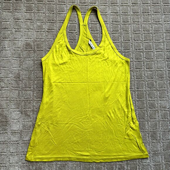 Trina Turk Racer Back Tank Top Bundle Small 100% Viscose Chartreuse Red Orange - Picture 2 of 16